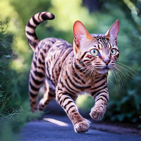 Premium AI Image Bengal Cat Outdoor