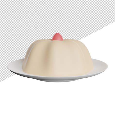 Jelly Pudding Delicious Vista Frontal Ilustra O De Cone De