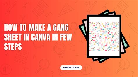 How To Make A Gang Sheet In Canva In Few Steps Kwebby