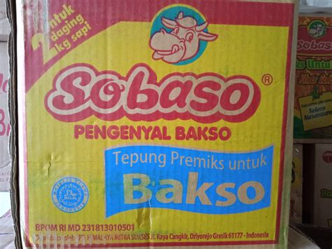 Sobaso Pengenyal Baso Tepung Premix Untuk Bakso Gram Lazada