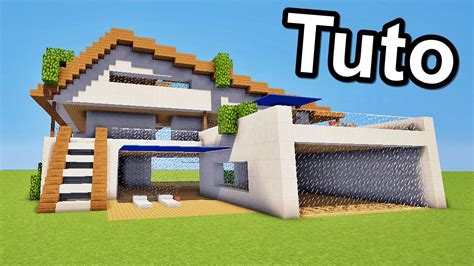 Minecraft Tuto Maison Moderne Youtube