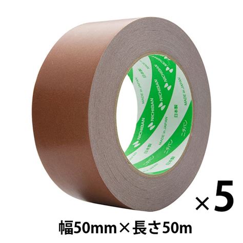 【ガムテープ】 ニュークラフトテープ No305c 茶 幅50mm×長さ50m ニチバン 1セット（5巻入） アスクル