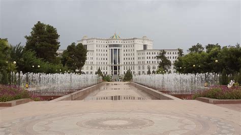 Free Download Hd Wallpaper Dushanbe Fountain Library Tajikistan