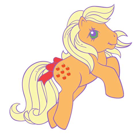 2105022 Safe Applejack Applejack G1 Earth Pony Pony G1 G4