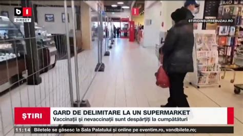 Gard De Delimitare La Un Supermarket Vaccina Ii I Nevaccina Ii Sunt