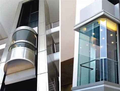 Glass Stainless Steel Capsule Lift For Hotel Capacity 4 6 Persons At