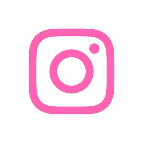 A Pink Instagram Icon On A White Background