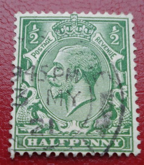 1 2 Penny 1913 King George V 1913 Great Britain Stamp 53791