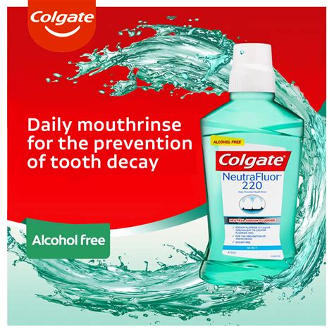 Colgate Neutrafluor 220 Daily Fluoride Mouthwash Mint 473ml The House