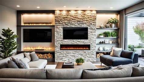 Cozy Living Room Ideas with Electric Fireplace