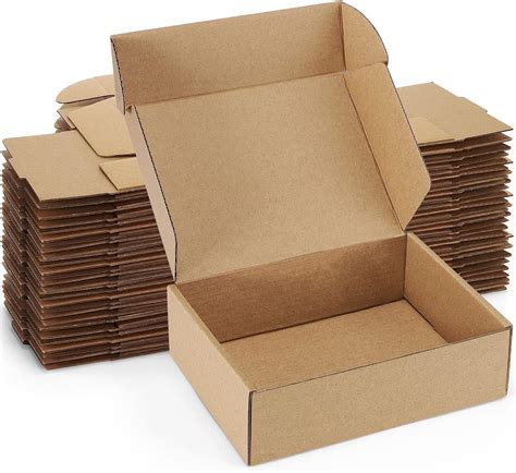 Poever Cajas de envío de 7 x 5 x 2 pulgadas cajas de correo pequeñas