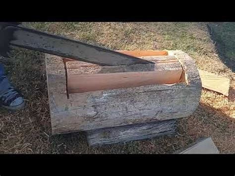 Como Hacer Una Jardinera Con Tronco Woodworking Youtube