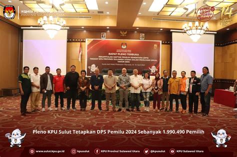 Ditetapkan Kpu Sulut Dps Pemilu Sebanyak Pemilih