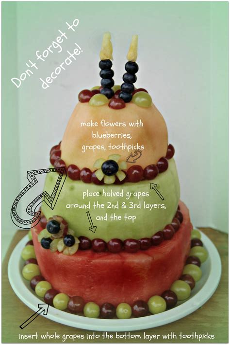 Happy Birthday Fruit "Cake" ~ A Tutorial - Simplify, Live, Love