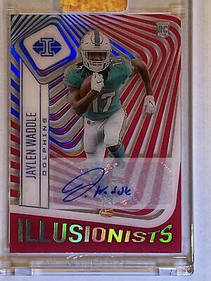 2021 Panini Illusions Jaylen Waddle Illusionists Rookie Auto 50