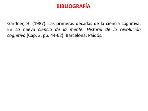 La Ciencia Cognitiva Origen Ppt