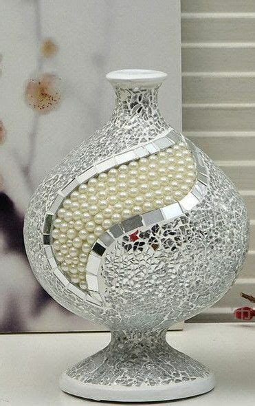 Pin By Judy On Mosaics Especially Peacock Ideas Vase Crafts Diy