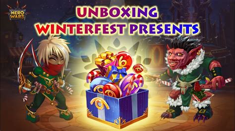 Hero Wars Vip Unboxing Winterfest Presents Youtube