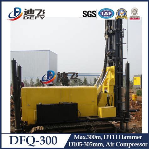 Dfq 300 100 300m Hydraulic Crawler Rock Dth Water Bore Well Borehole