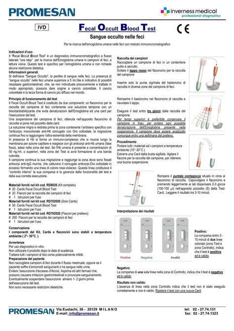 Fecal Occult Blood Test Sangue Occulto Nelle Feci Doctorshop It