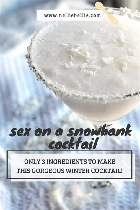 Sex On A Snowbank Cocktail A Winter Cocktail Nelliebellie S Kitchen