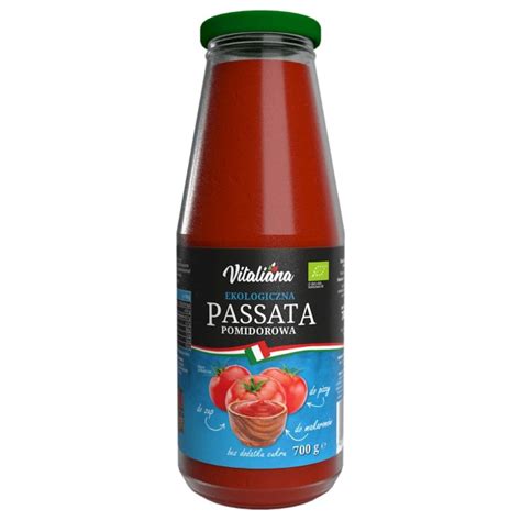 Passata Pomidorowa Klasyczna Bio 700 G Vitaliana Cena 629zł Sklep