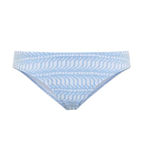 Buy Heidi Klein Fiji Jacquard Bikini Bottoms Blue At 30 Off