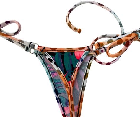 Flora Fauna Tie Sides Bikini Bottom Micro Gigi