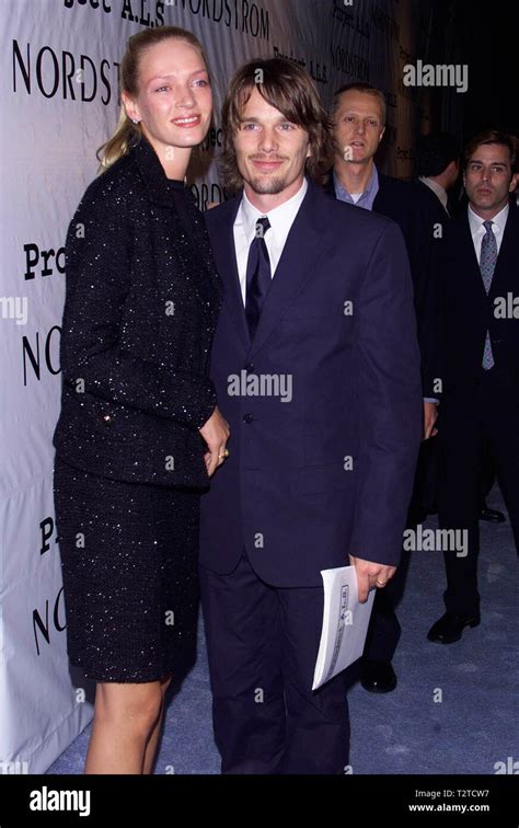 New York Ny October 02 2000 Actress Uma Thurman And Actor Husband