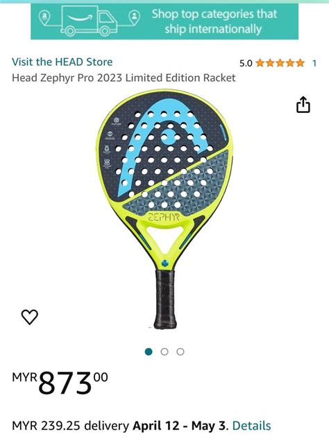 Head Zephyr Pro Limited Edition Padel Racket Sports Equipment