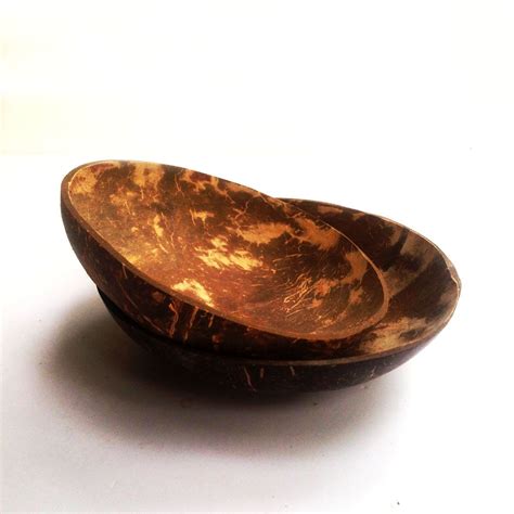 set 2 of Coconut bowl coconut shell 2 plates size 5 x 1 inch Дизайн