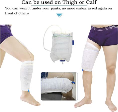 Buy Catheter Leg Bag Holder 4 Count Fabric Catheter Sleeves Urine Leg