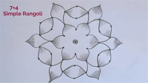 Chithirai Madham Simple Rangoli Design 74 74 Begginers Rangoli