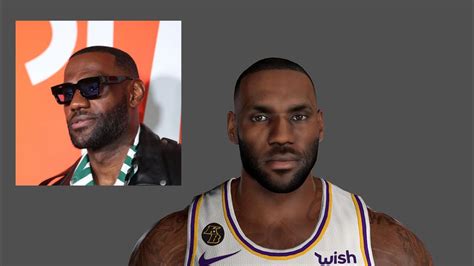 Lebron James Cyberface And BOdy Model Current Look By Gojosensei FOR 2K21