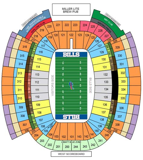 Buffalo Football Stadium Seating Chart | Brokeasshome.com