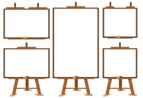 Premium Vector Blank Boards Set