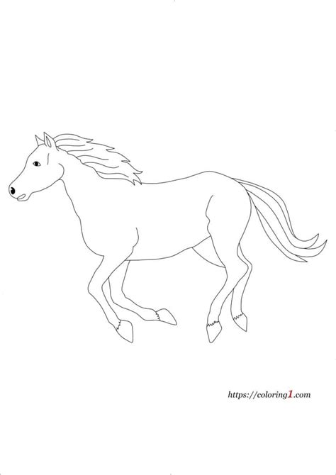 Realistic Horse Coloring Pages - 2 Free Coloring Sheets (2021)