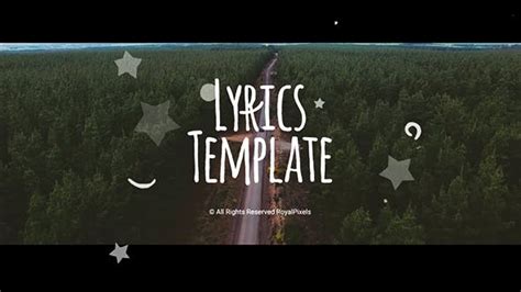 Lyrics Template 20916701 Videohive Download Rapid After Effects