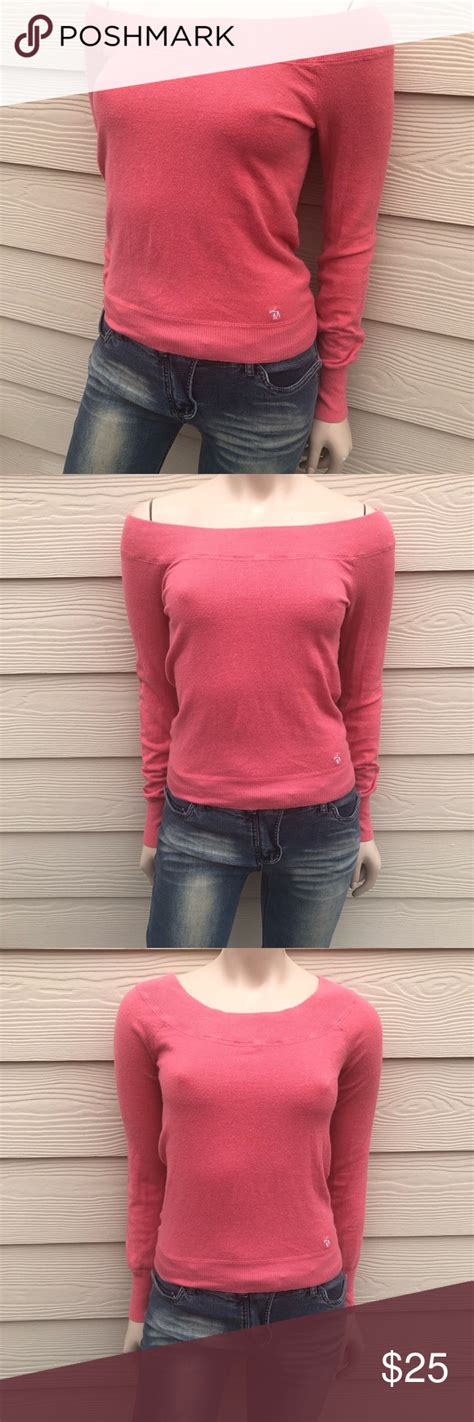 Abercrombie Vintage On Off Shoulder Sweater Crafted With Super Soft