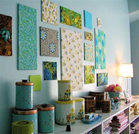 Quick And Easy Fabric Wall Art Home Decor Ideas