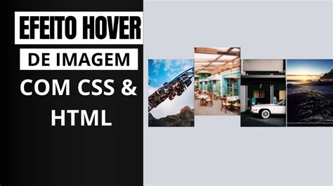 Efeito Hover De Imagem Css Html Youtube