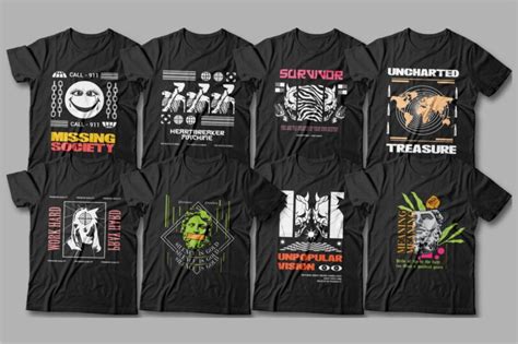 Urban Streetwear T Shirt Designs Vector Bundle Cool T Shirt Design T