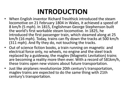 Maglev train | PPTX