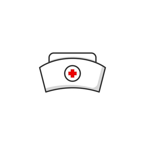 Nurse Hat Icon With Cartoon Style Icon For Web Design Apps Sticker