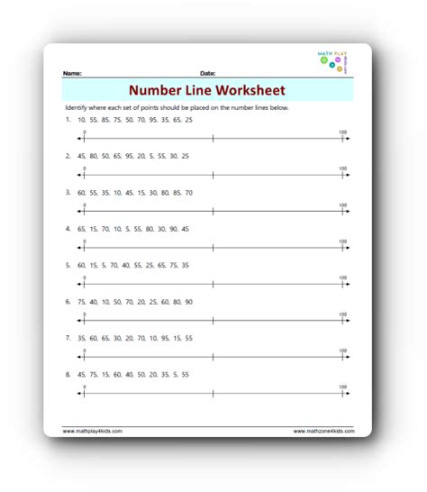 Number Line Worksheets - Worksheets Library