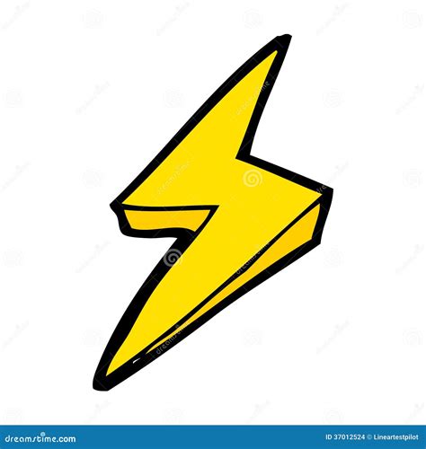 Cartoon Lightning Bolt Symbol Stock Vector - Image: 37012524