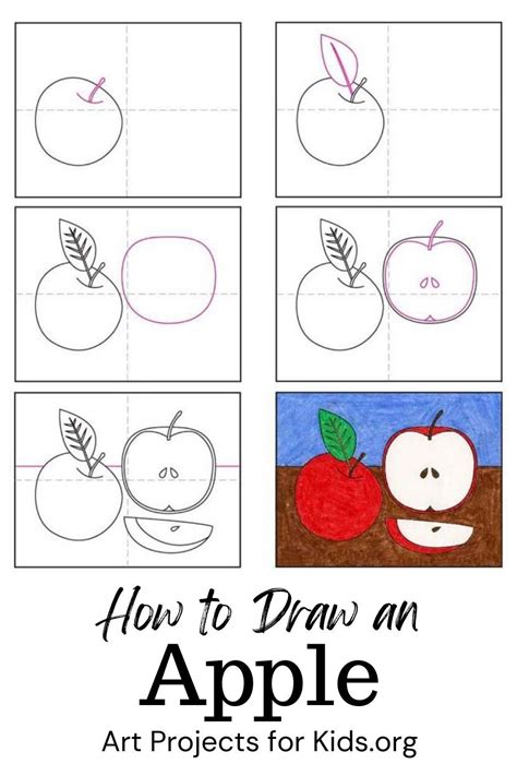 Easy How To Draw An Apple Tutorial And Apple Coloring Page Artofit