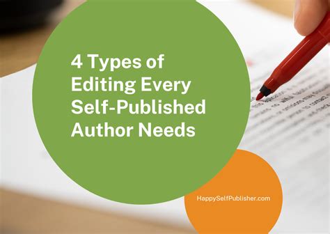 4 Types Of Editing Every Self Published Author Needs Happy Self Publisher