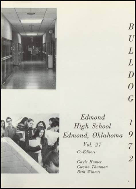 Explore 1972 Edmond-Memorial High School Yearbook, Edmond OK - Classmates