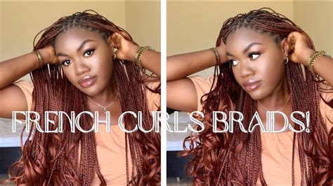 New Look Ginger French Curl Knotless Braids Ft Ayya Hair How To